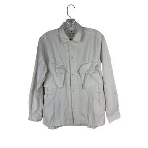 Snow Peak Japan TAKIBI SPEC Ripstop Shirt Off-White Size XS Long Sleeve